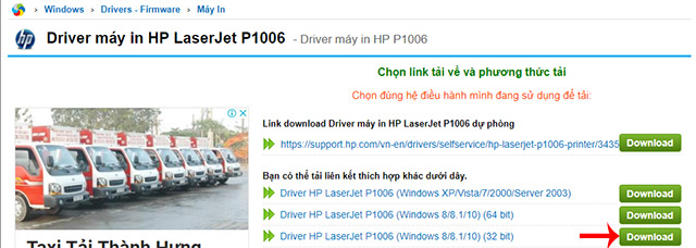 Driver printer hp laserjet p1006 windows 10